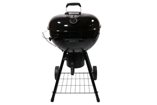 SnS Grills Slow ’N Sear Black Edition 22” Charcoal Kettle Grill kullgrill