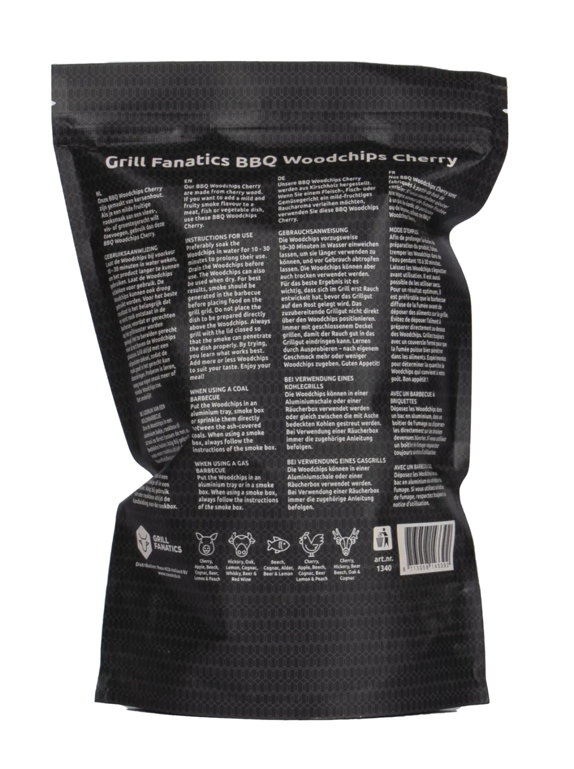 Grill Fanatics BBQ Rooksnipper kers – mild fruktrøyk