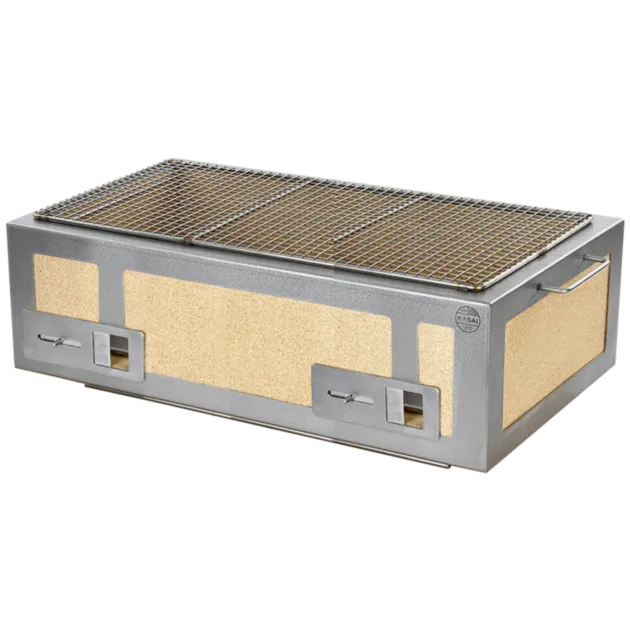 Kasai XL Kasai Konro Grill with Stainless Steel Frame konrogrill 350 x 915 mm