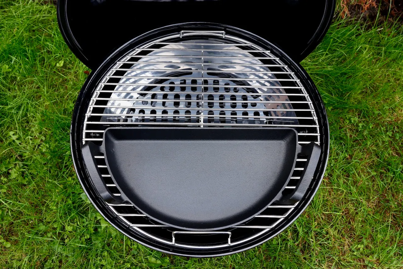 SnS Grills Drip ’N Griddle Pan 18 tommer støpejernspanne til grill