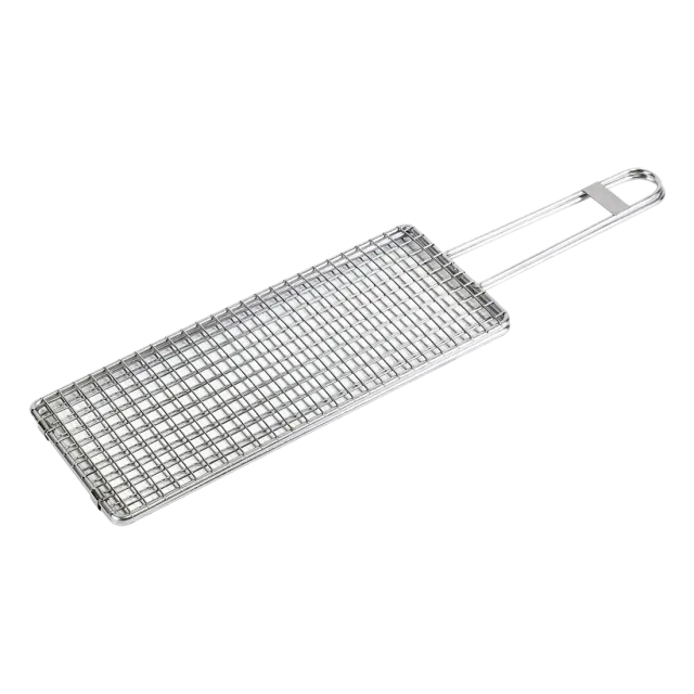 Kasai Stainless Steel Double Grilling Basket grillkurv 30 x 12 x 1 cm rustfritt stål
