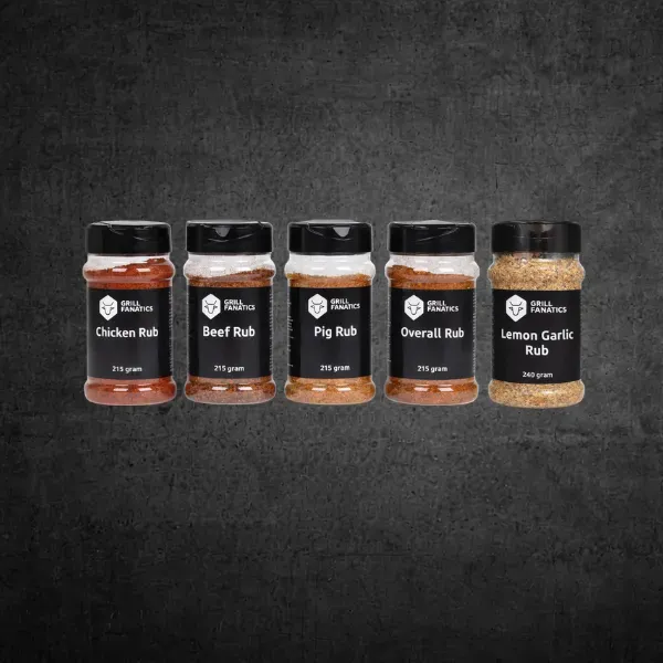Grill Fanatics BBQ Rub pakket grillkrydder 5 smaker