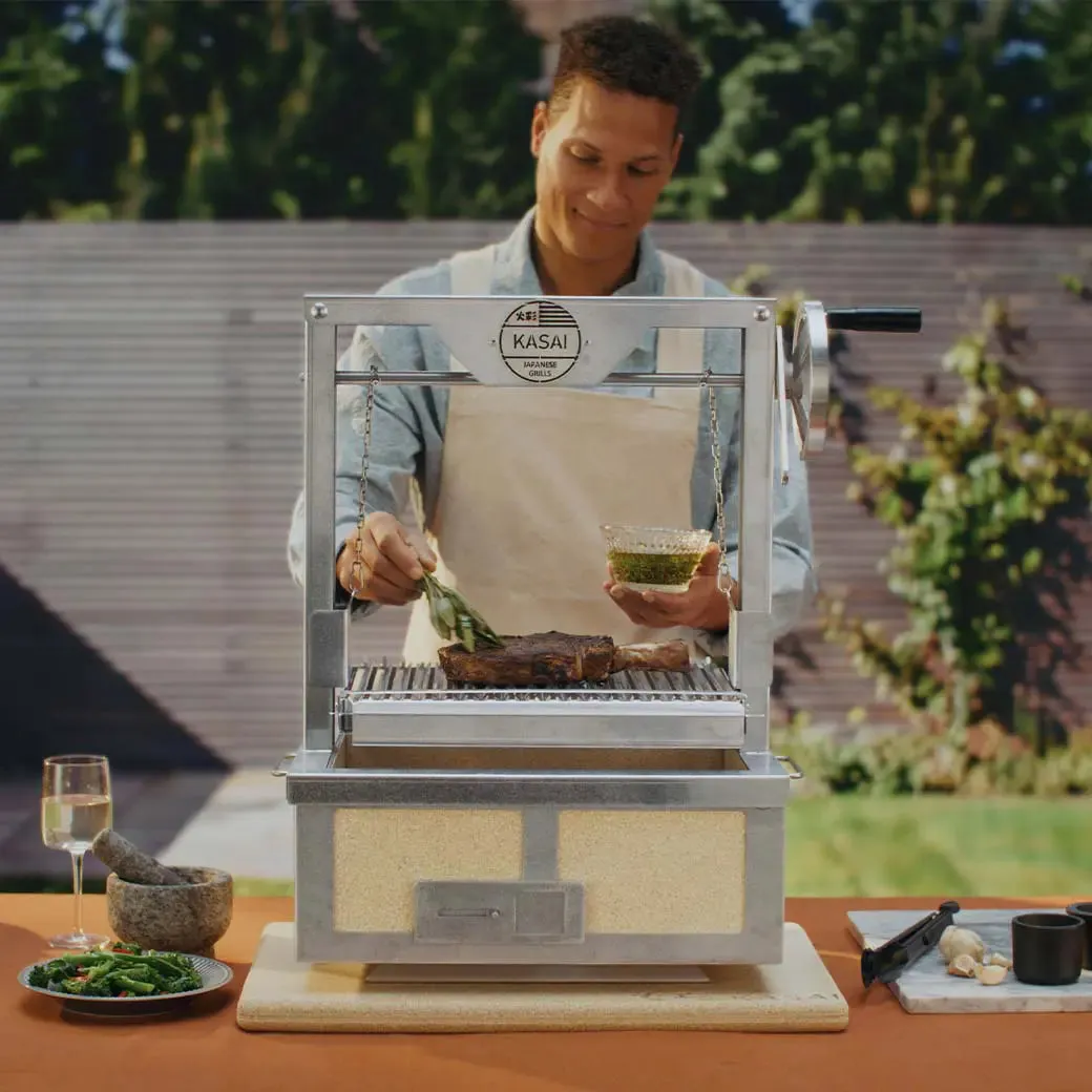 Kasai Konro Asado Grill Top grilltopp Little Kasai justerbar grillhøyde