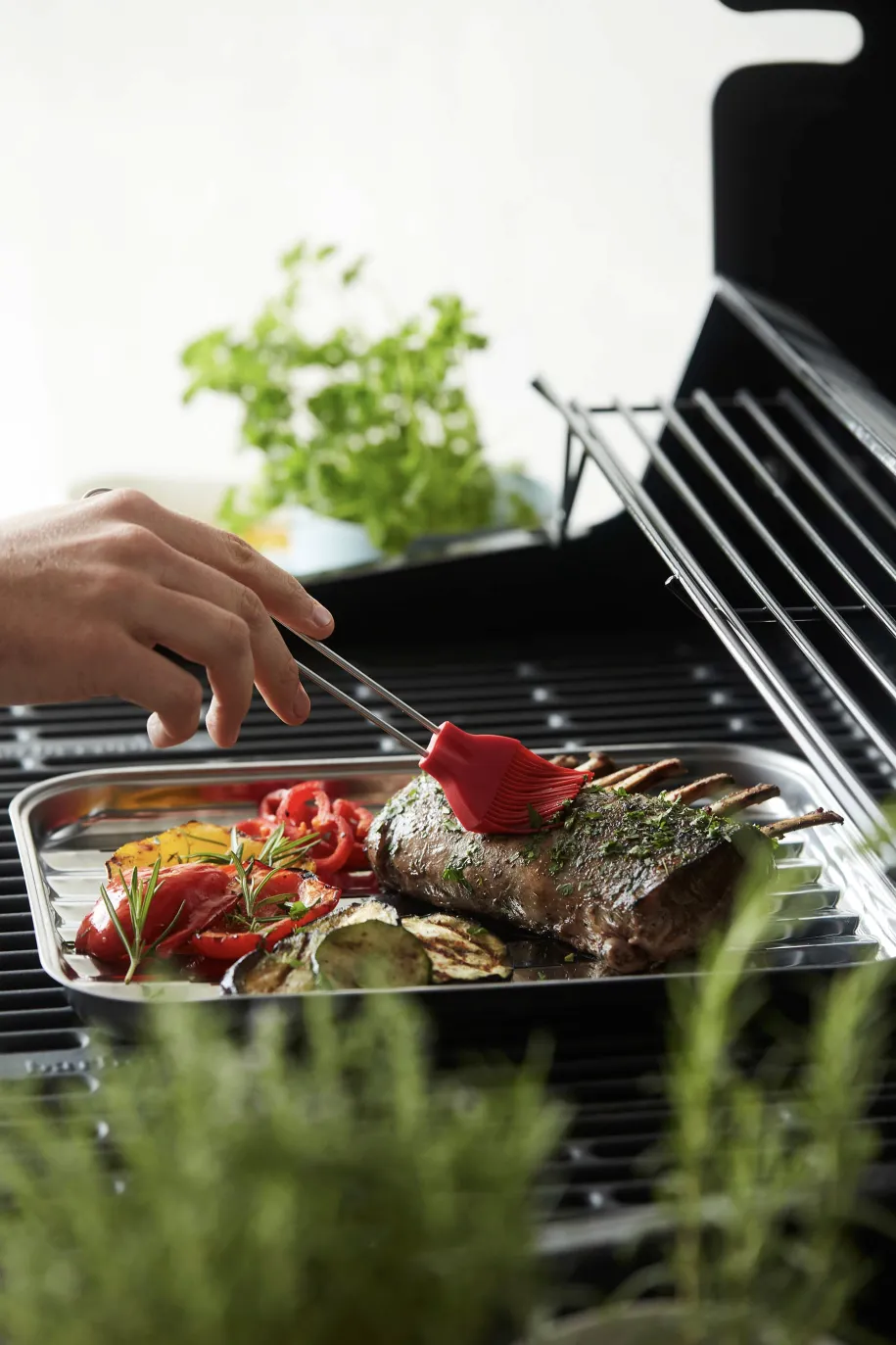 Barbecook gjenbrukbar grillpanne i rustfritt stål
