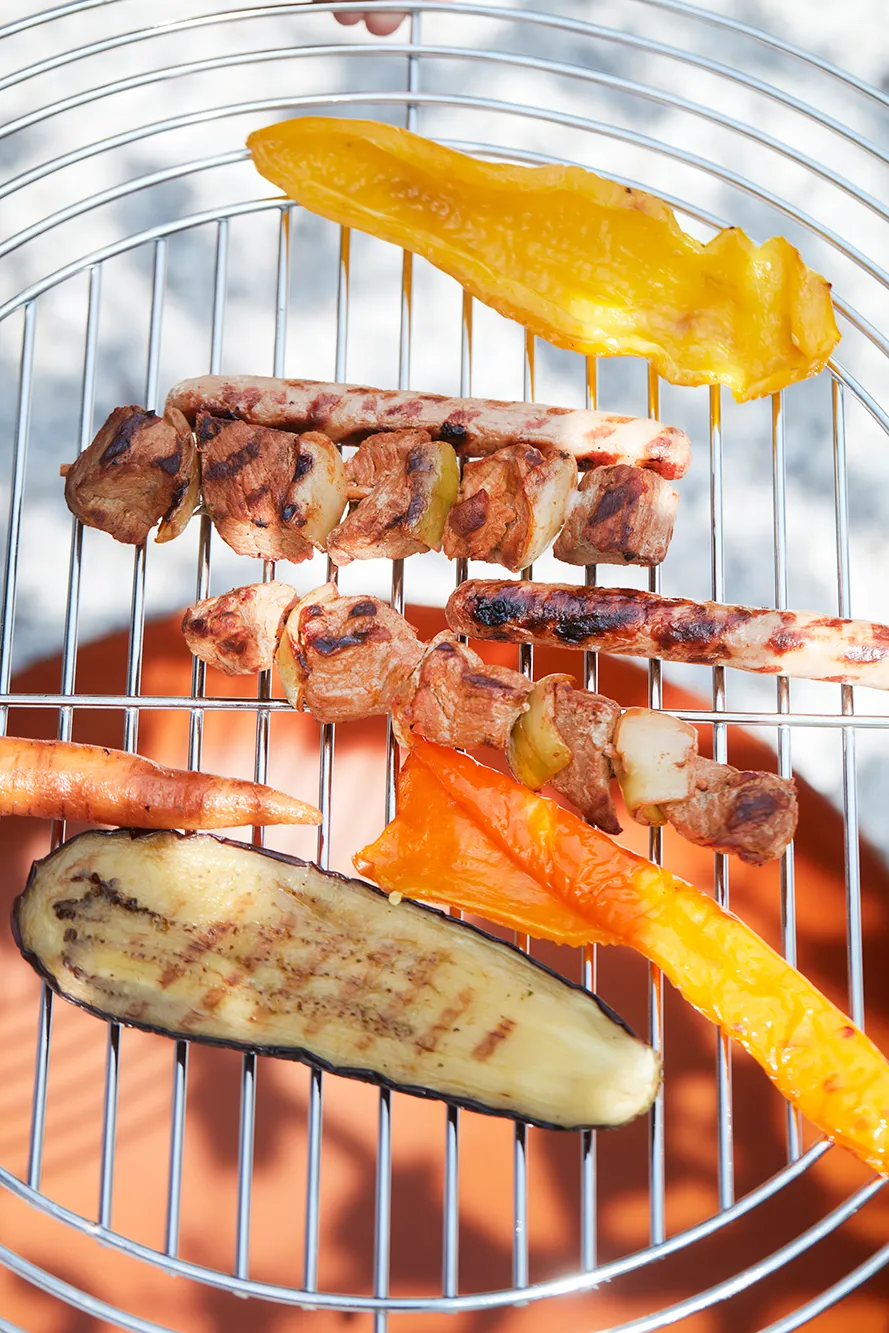 Barbecook justerbar rund grillrist i krom