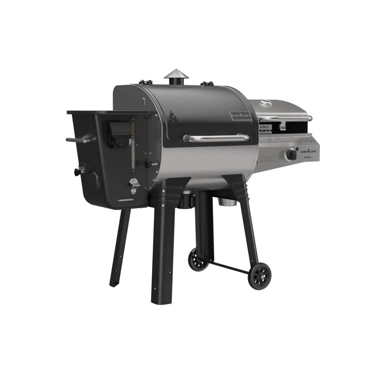 Camp Chef Woodwind 24 pelletgrill Sidekick Sear, Side Shelf