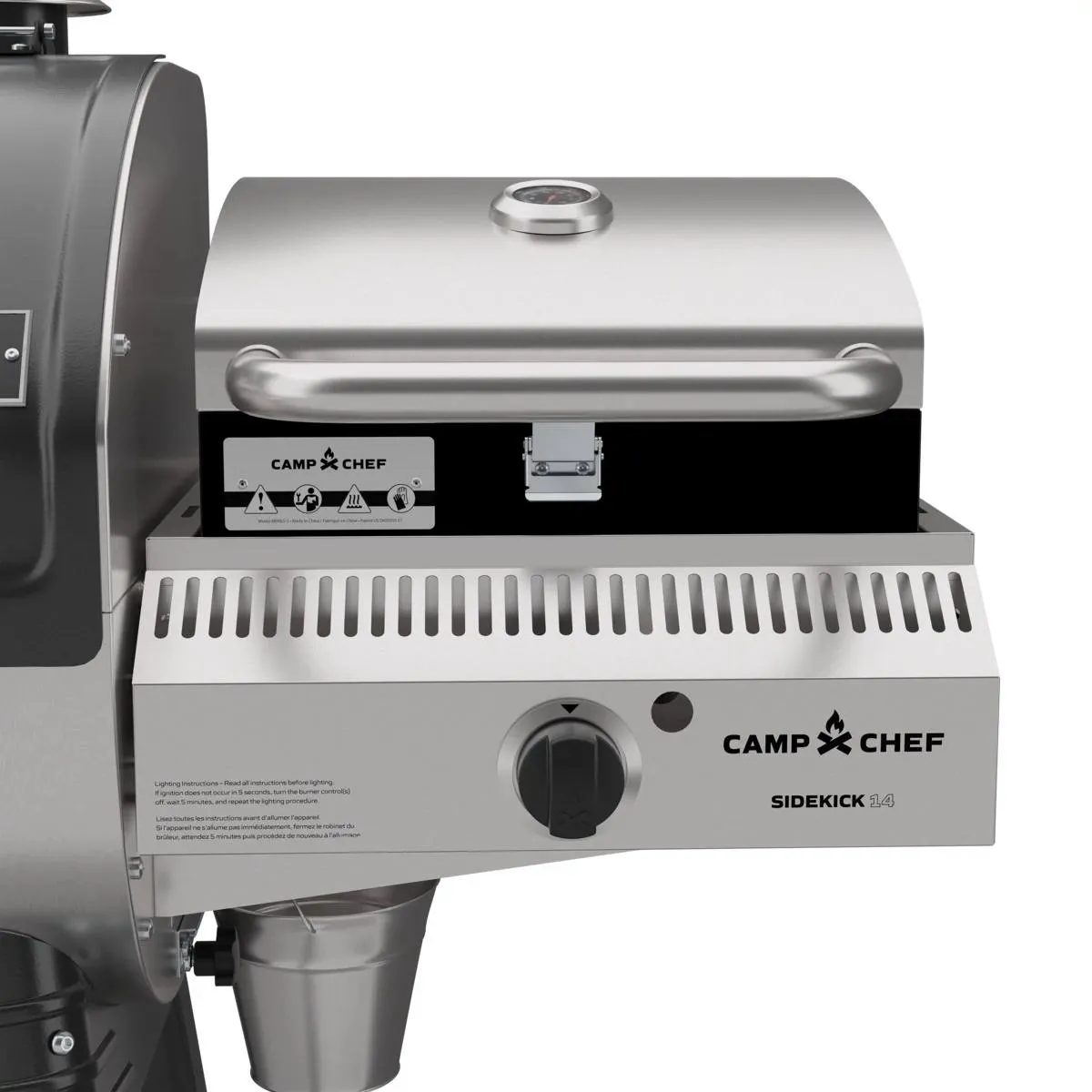 Camp Chef Woodwind 24 pelletgrill Sidekick Sear, Side Shelf