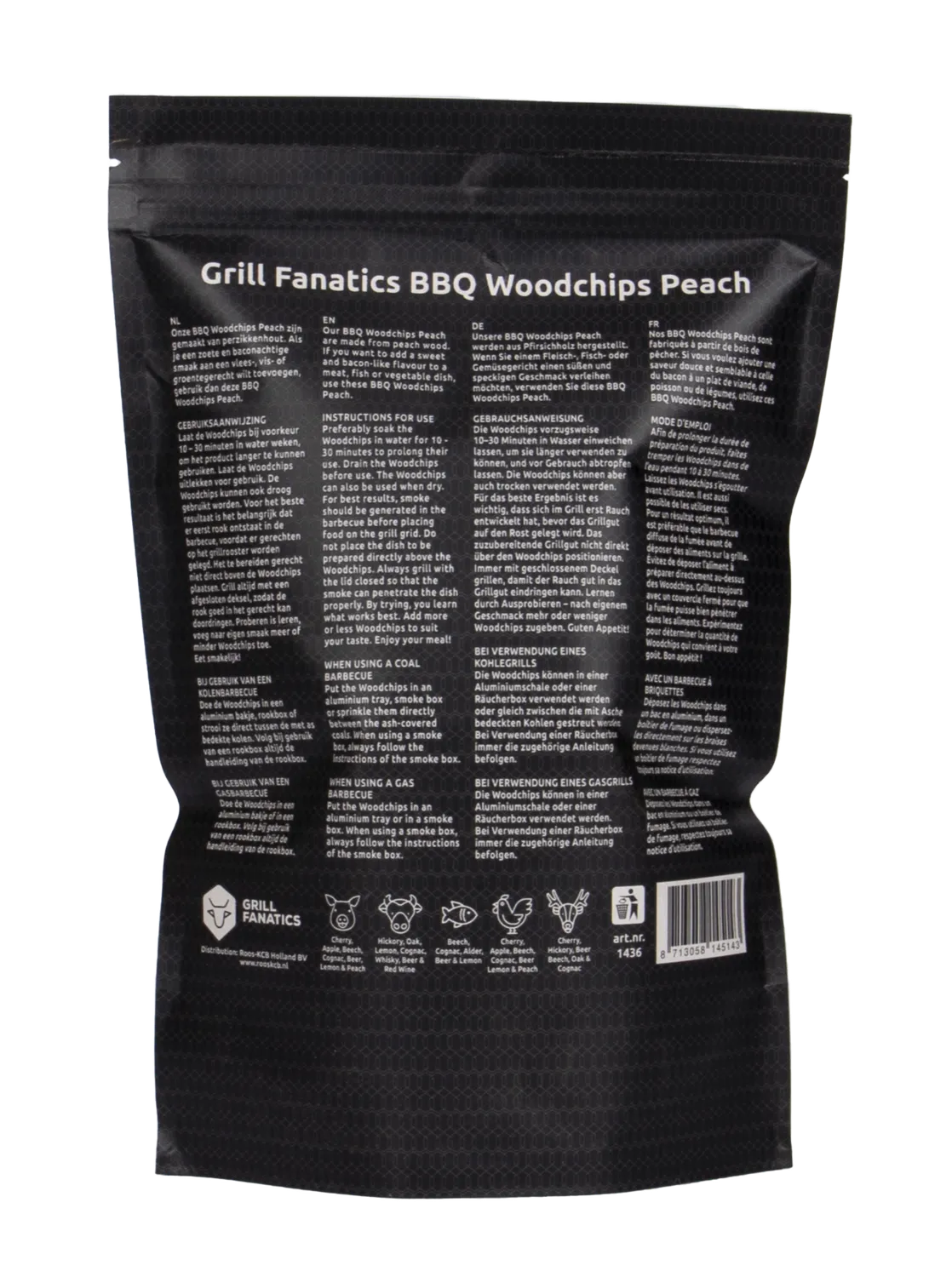 Grill Fanatics BBQ Rooksnipper fersken – mild, søt røyk