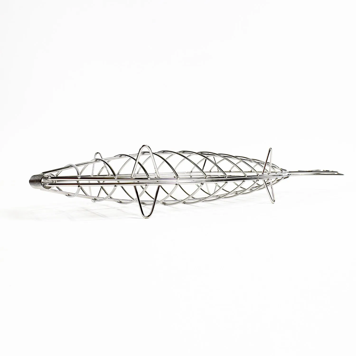 Kasai stor fiskekurv i rustfritt stål 45 x 20 cm