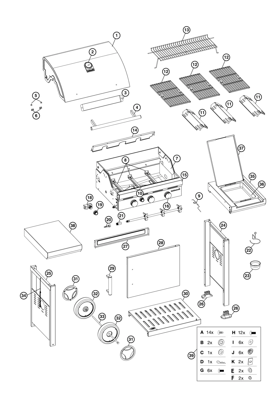 Barbecook Spring 3112 gassgrill