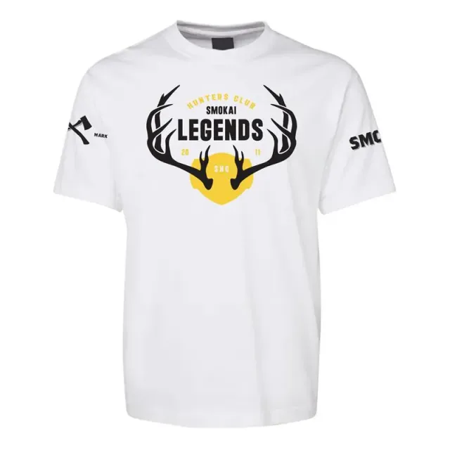 SMOKAI The Club T-skjorte M–2XL hvit i bomull