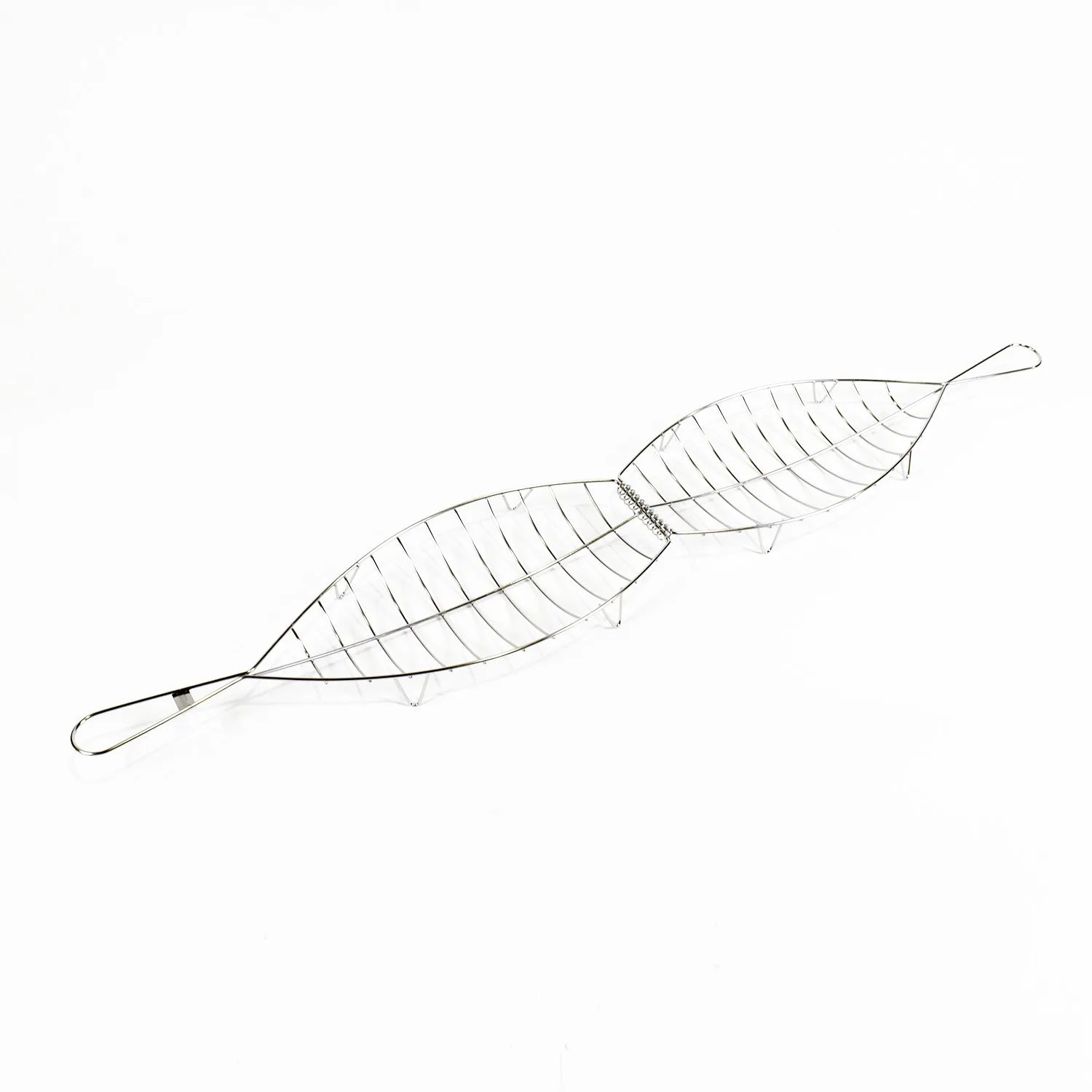 Kasai stor fiskekurv i rustfritt stål 45 x 20 cm