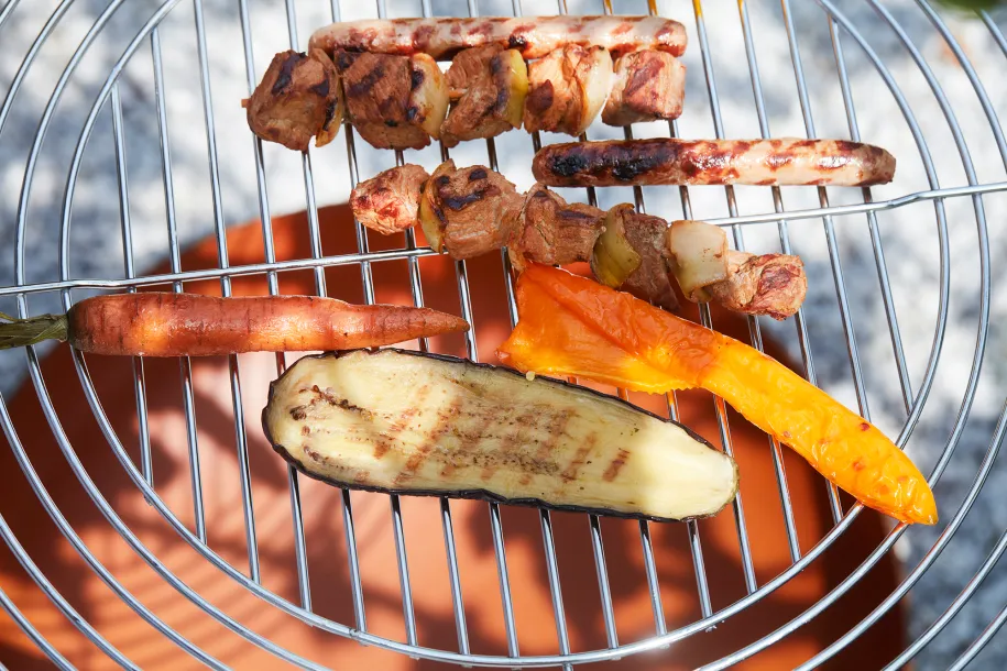 Barbecook justerbar rund grillrist i krom