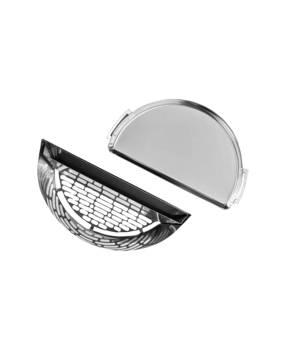 SnS Grills Slow ’N Sear Deluxe Silver Bundle til 22-tommers kullgrill