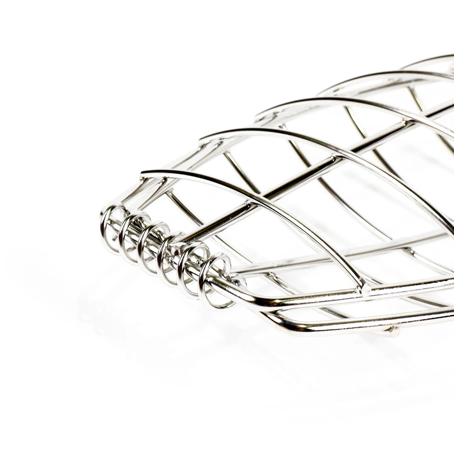 Kasai Stainless Steel Fish Grilling Basket fiskekurv medium 31 x 13 cm rustfritt stål