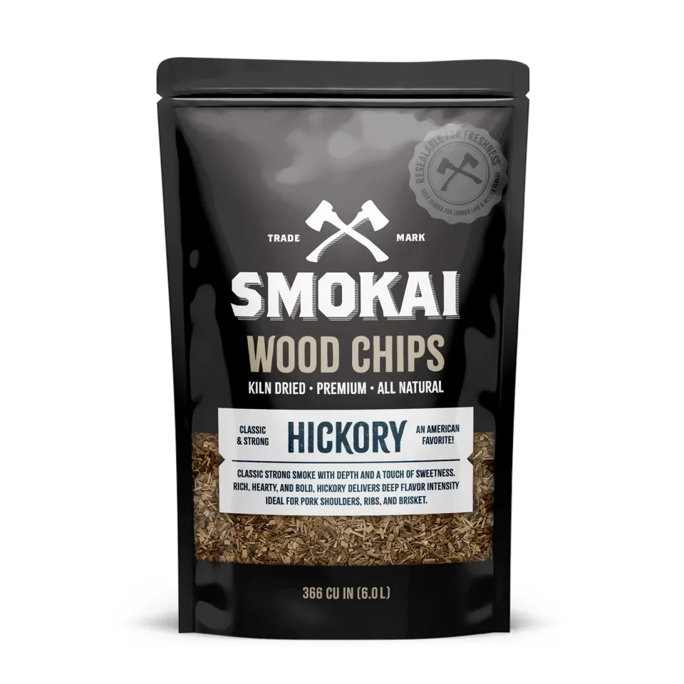 SMOKAI Premium Hickory Wood Chips røykflis 6 L hickory
