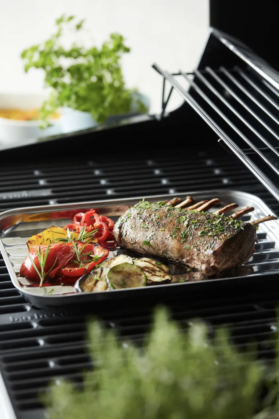 Barbecook gjenbrukbar grillpanne i rustfritt stål