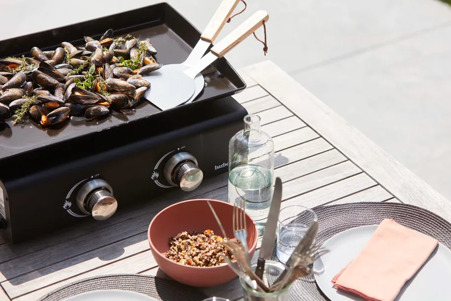Barbecook plancha stekespader sett med 2 FSC-tre