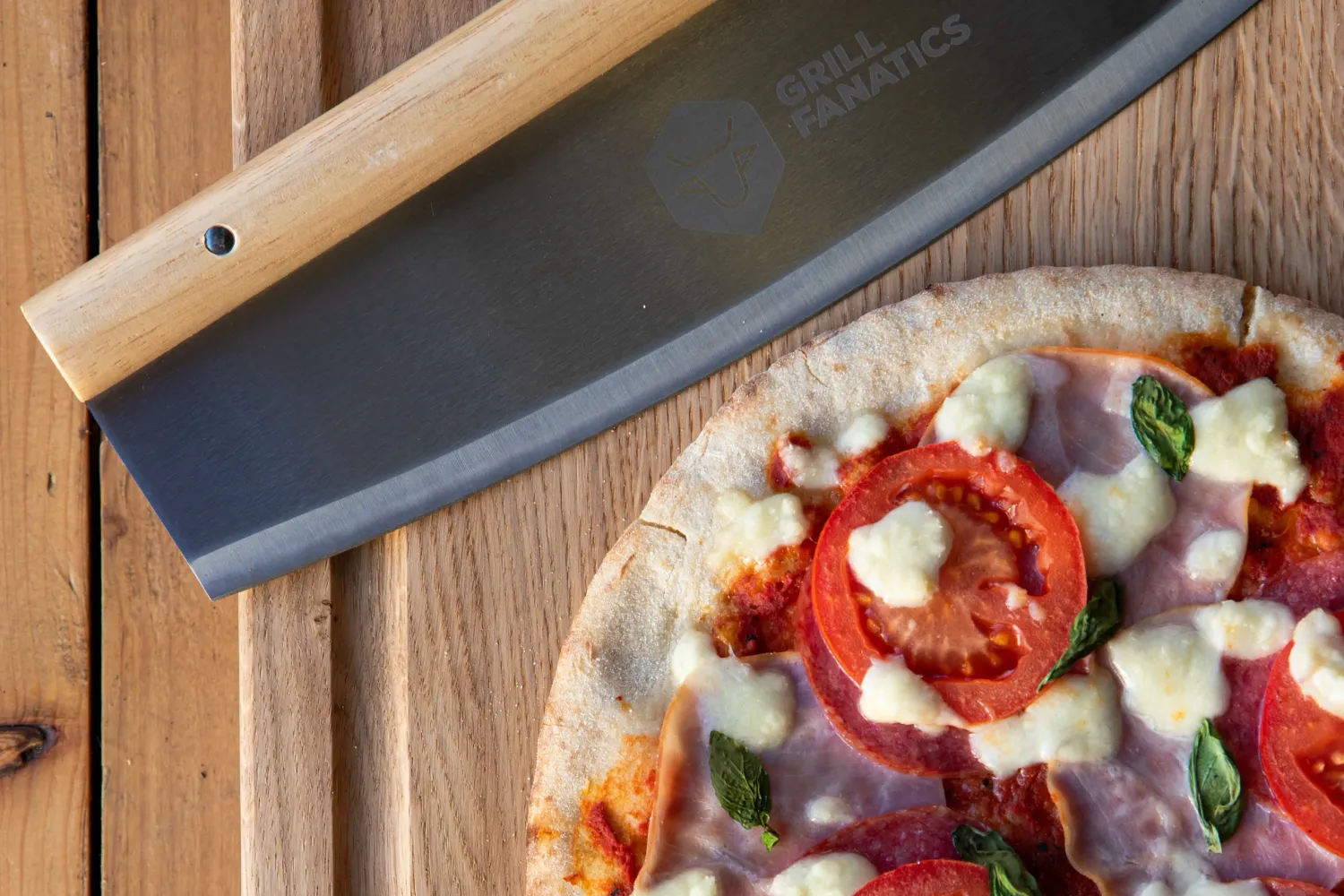 Grill Fanatics Pizzames pizzahjul rustfritt stål
