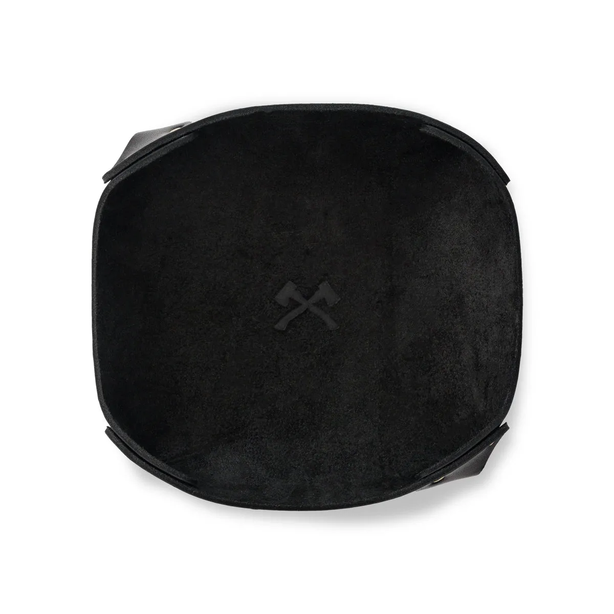 SMOKAI Leather Dump Tray skinnbrett svart 17 × 17 cm