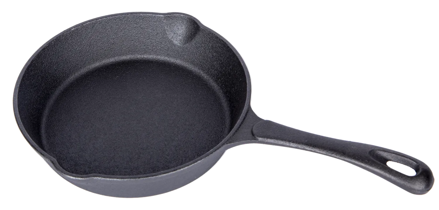 Grill Fanatics støpejernspanne 20 cm med varmebestandig skaft