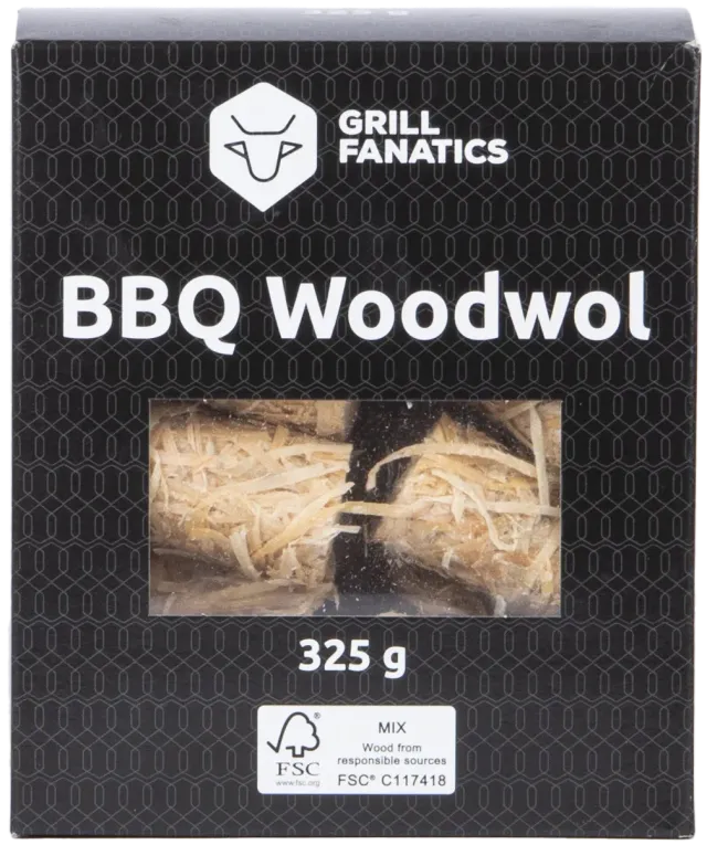 Grill Fanatics Houtwol opptenningsull 325 g luktfri