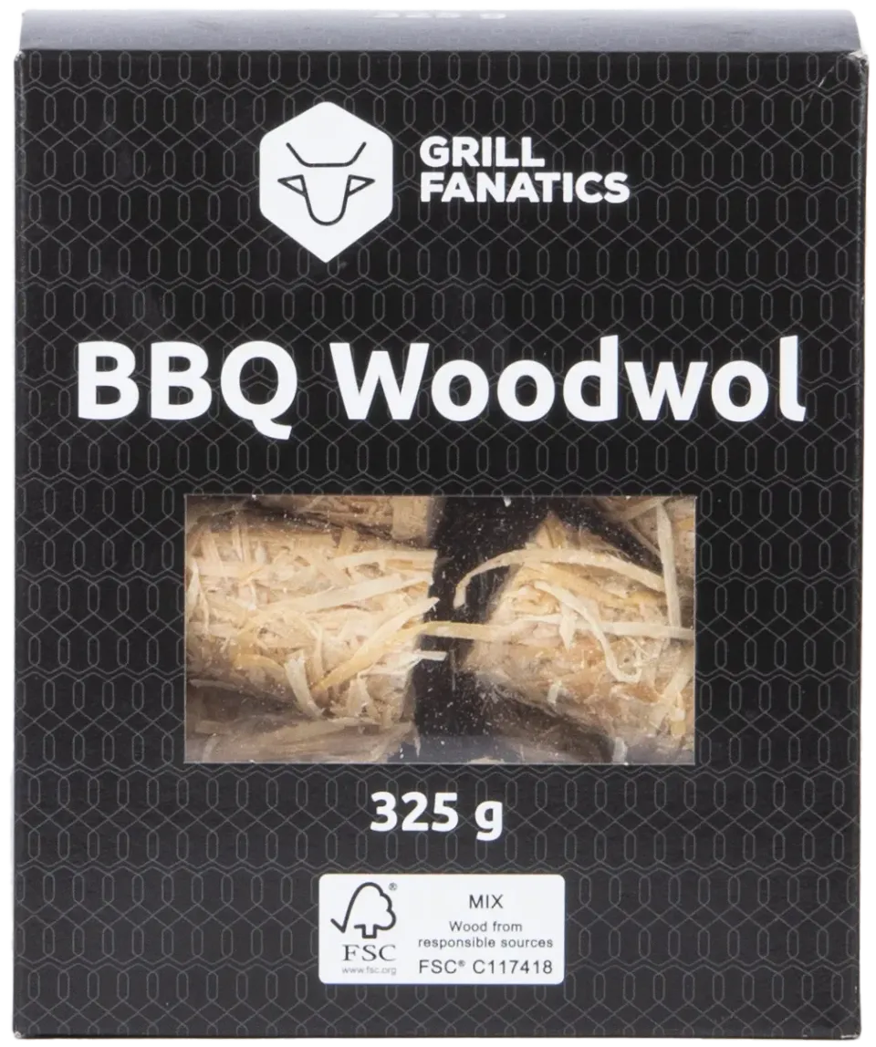 Grill Fanatics Houtwol opptenningsull 325 g luktfri