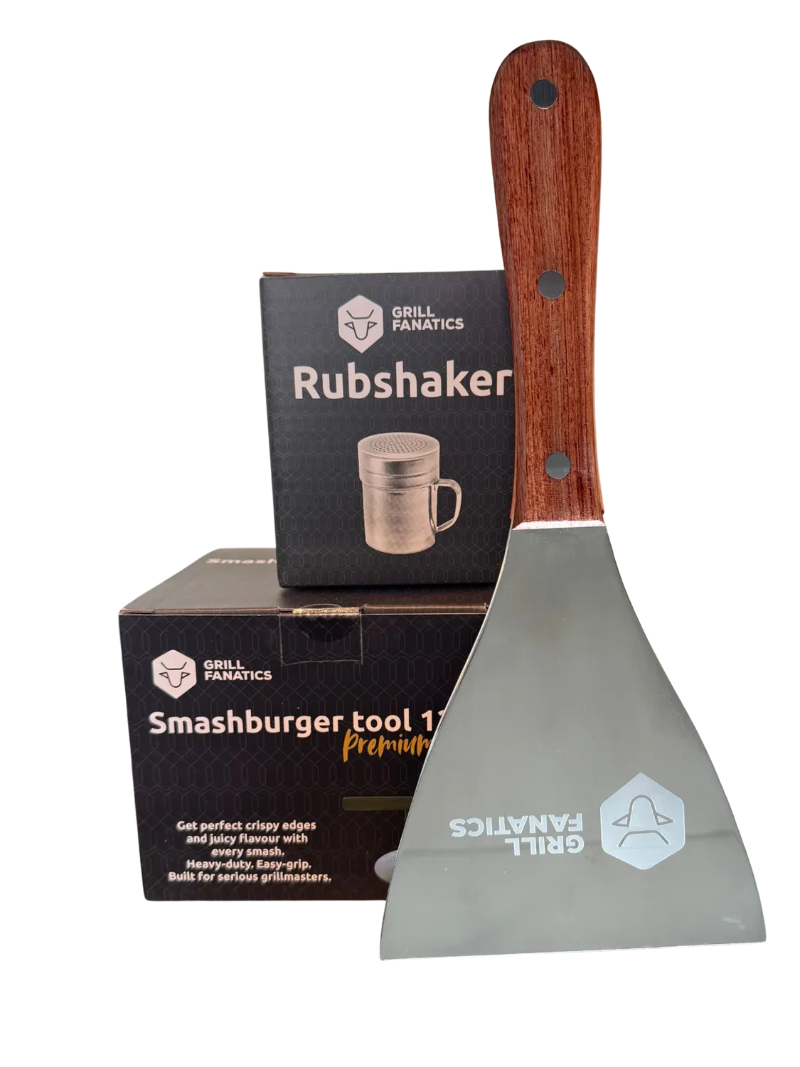Grill Fanatics Smashburger Kit smashburger-sett med smasher og spatel