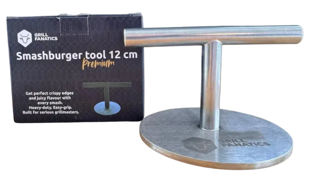 Grill Fanatics Smashburger Tool Premium burgerpresse 12 cm rustfritt stål