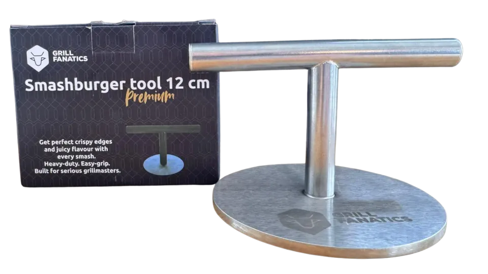 Grill Fanatics Smashburger Tool Premium burgerpresse 12 cm rustfritt stål