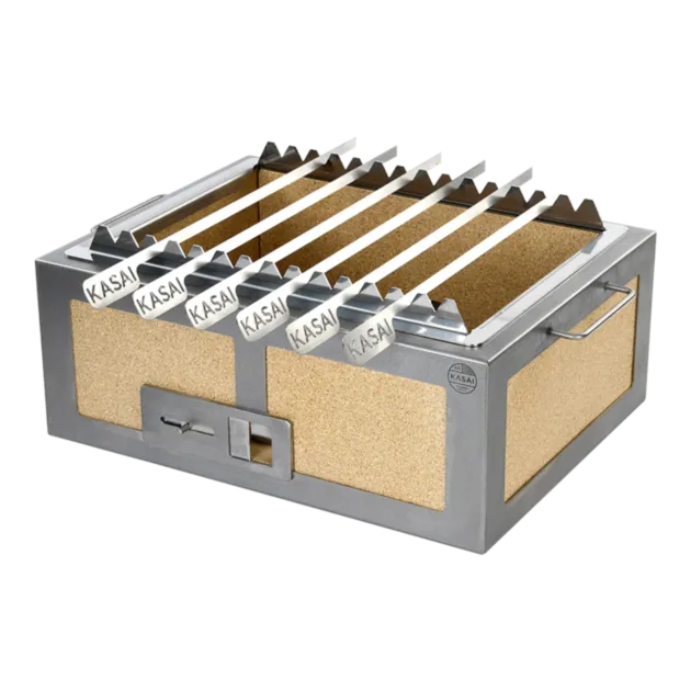 Kasai Konro Grill Skewer Edition konrogrill valgfri størrelse med spydstativ