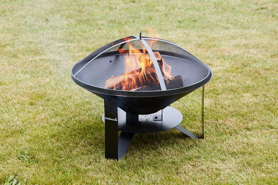Barbecook Steel Spark Screen gnistfanger 75 cm svart stål
