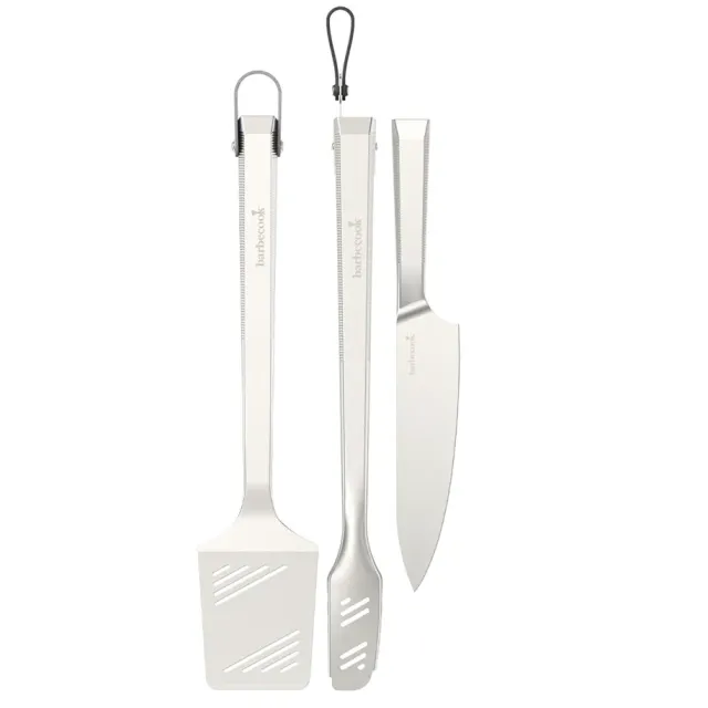 Barbecook Premium grillredskapssett med stekespade, kniv og tang