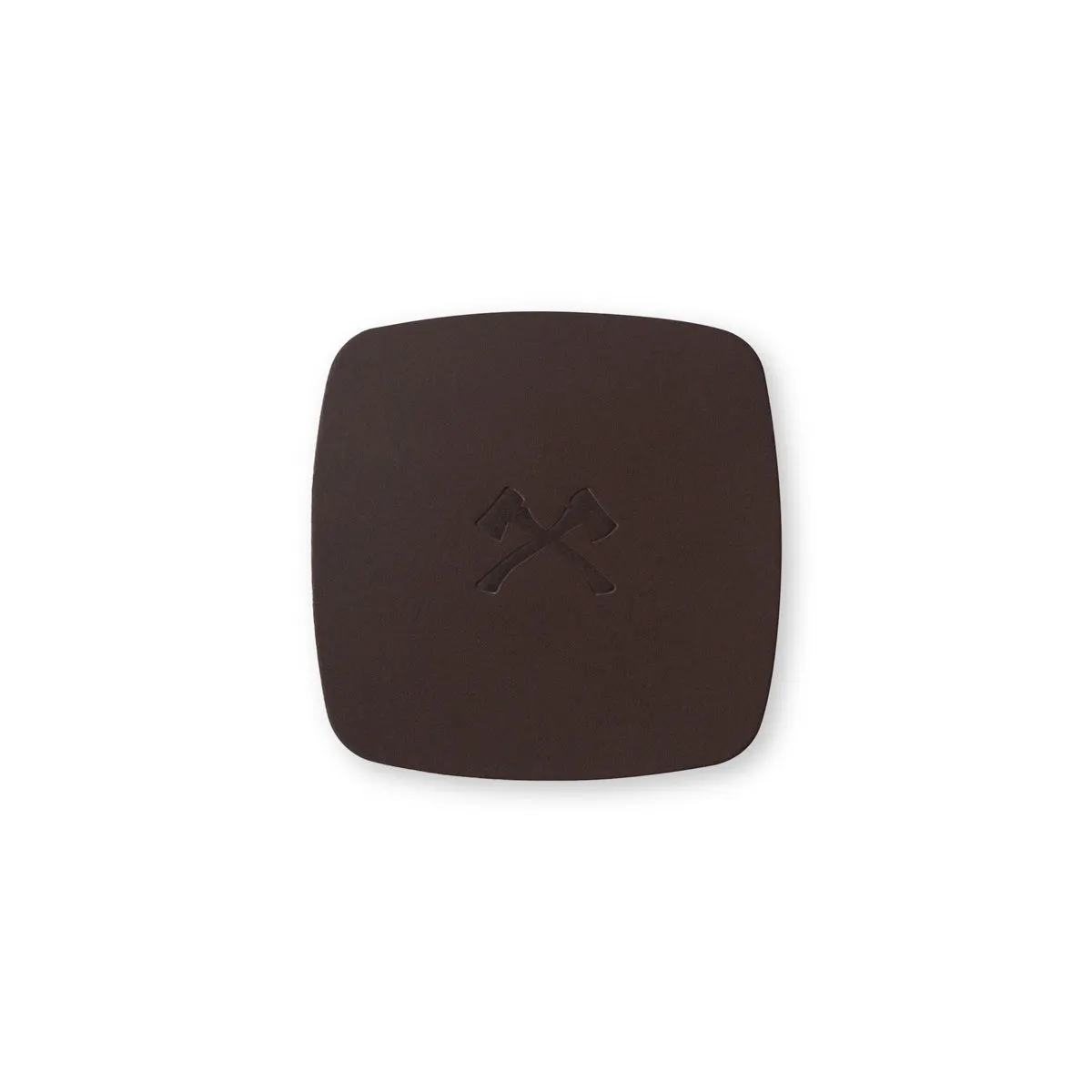 SMOKAI Leather Coaster Set 4 glassbrikker 10 × 10 cm brun