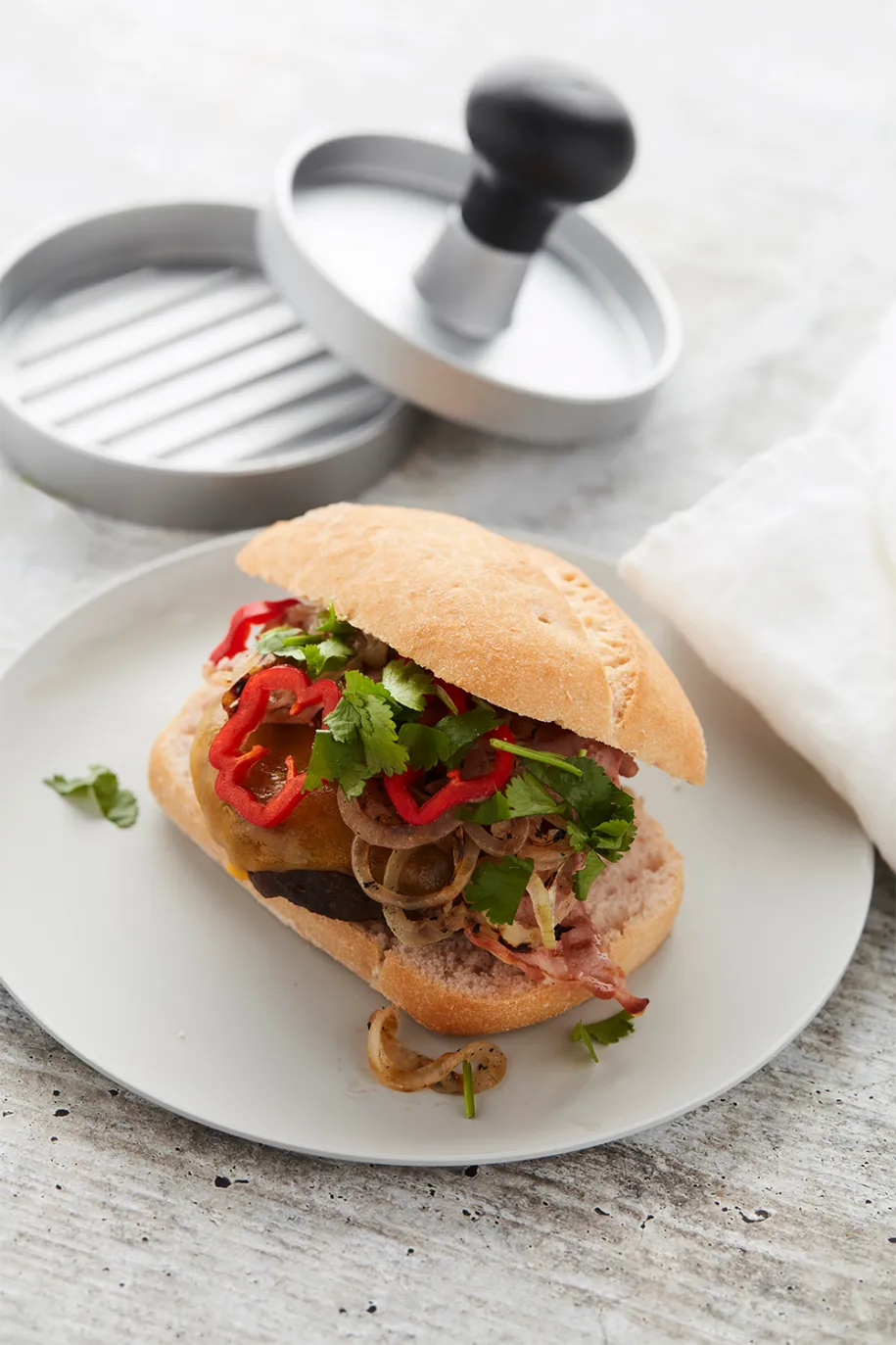 Barbecook hamburgerpresse til hjemmelagde burgere