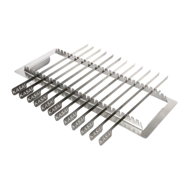 Kasai Konro Skewer Rack & Skewers grillspydstativ Nano Kasai