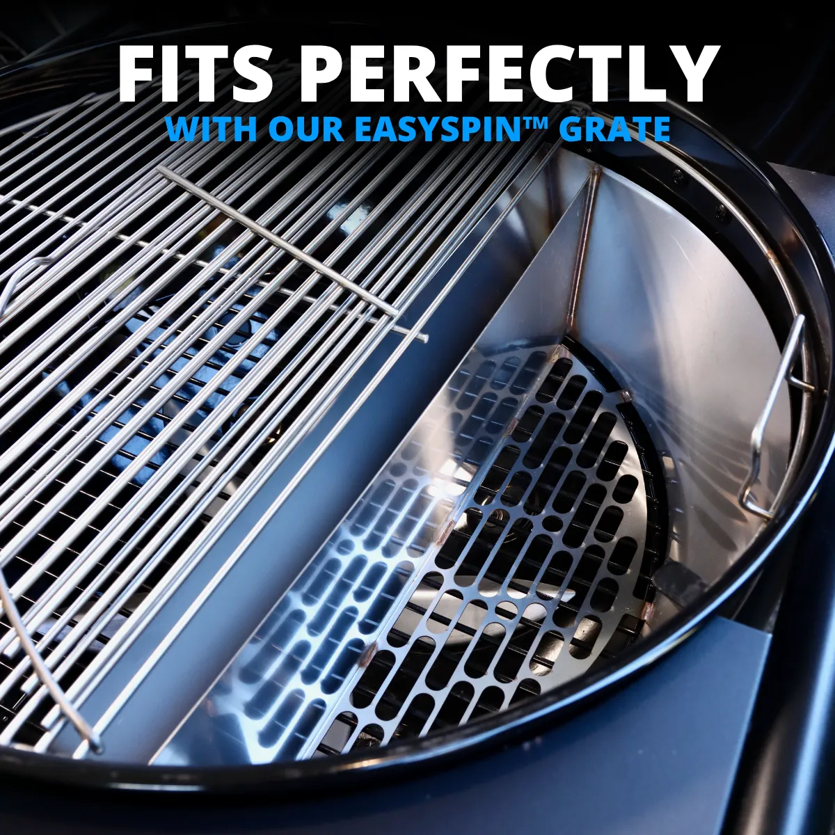 SnS Grills Slow ‘N Sear kullgrillinnsats for Weber 22 tommer