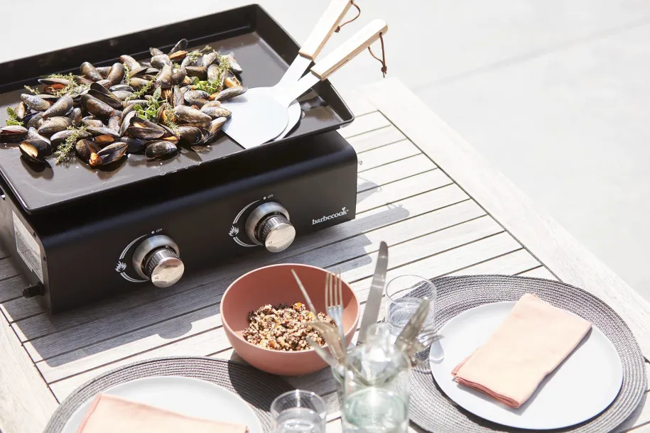 Barbecook plancha stekespader sett med 2 FSC-tre
