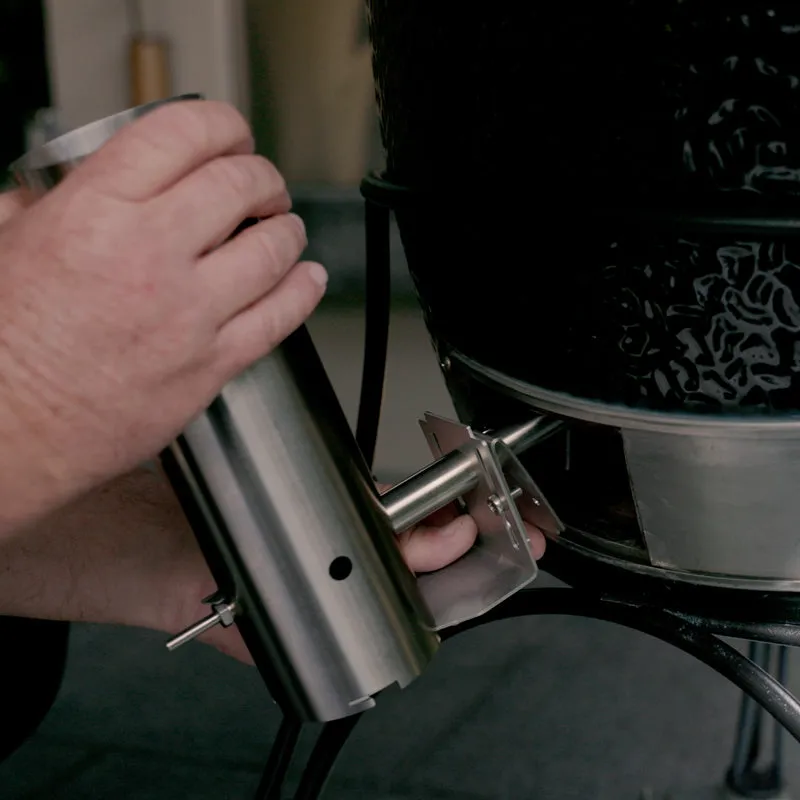 SMOKAI Classic Kamado-adapter for 1L røykenerator, rustfritt stål