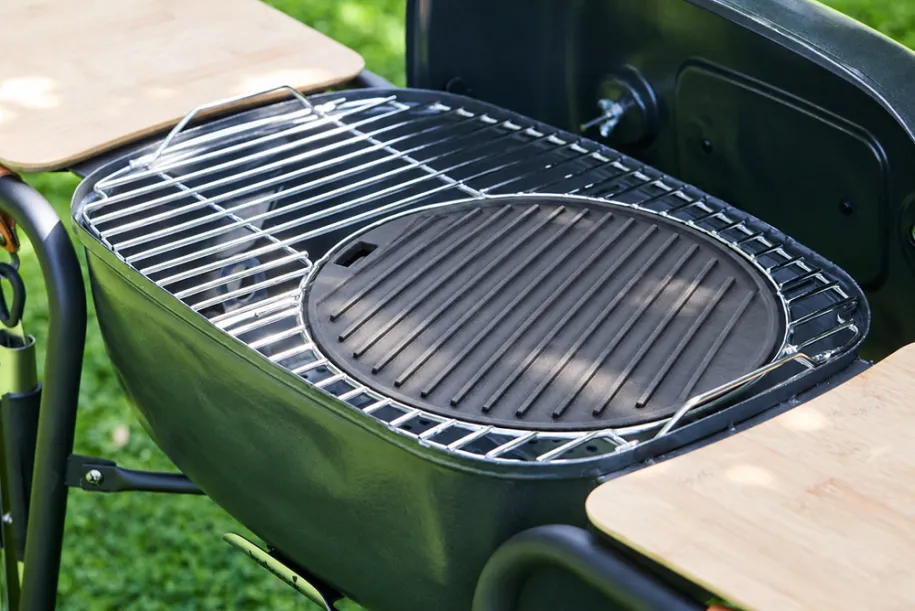 Barbecook Luca støpejernsplancha dobbeltsidig
