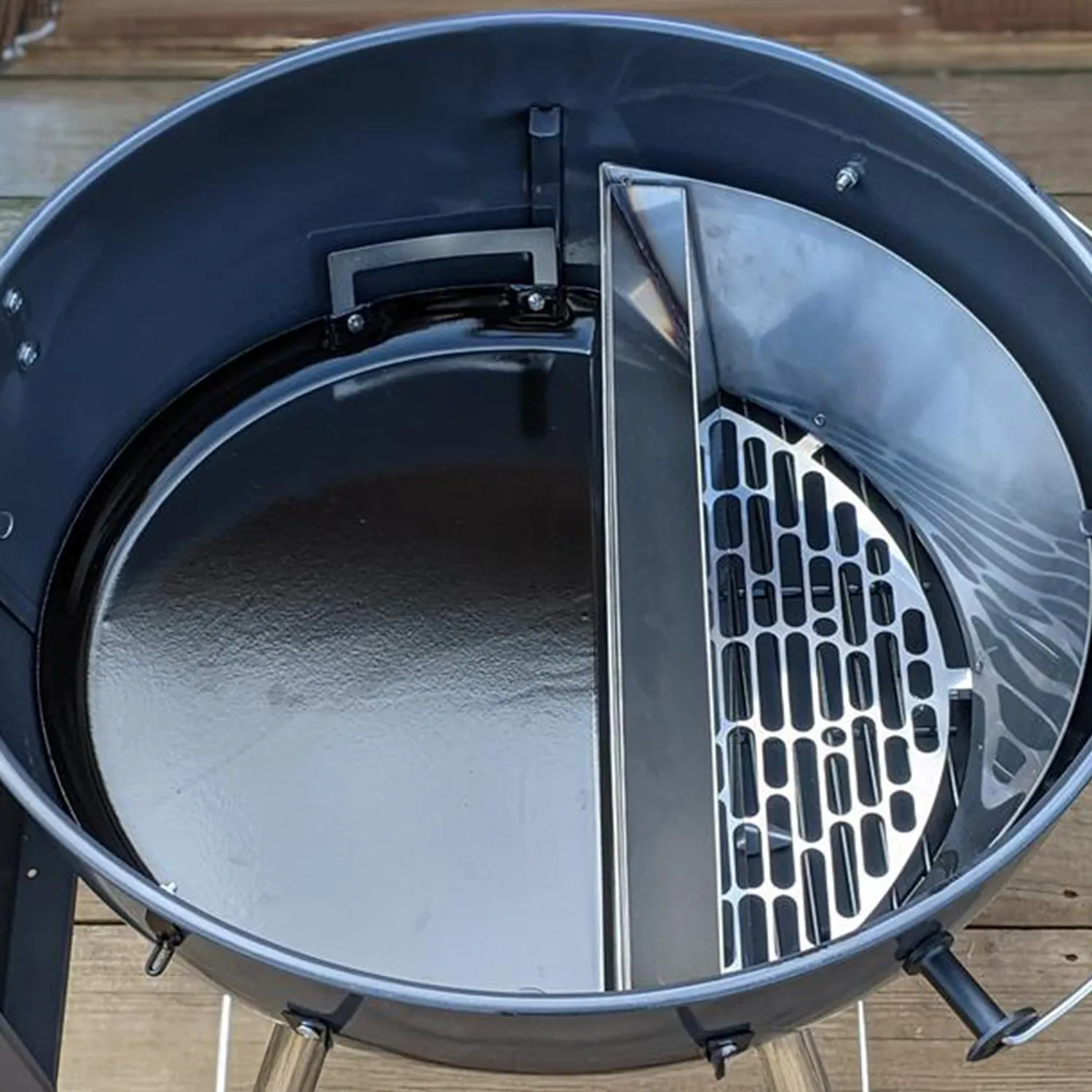 SnS Grills Slow 'N Sear Roasting Bundle kullkurv og stekepanne