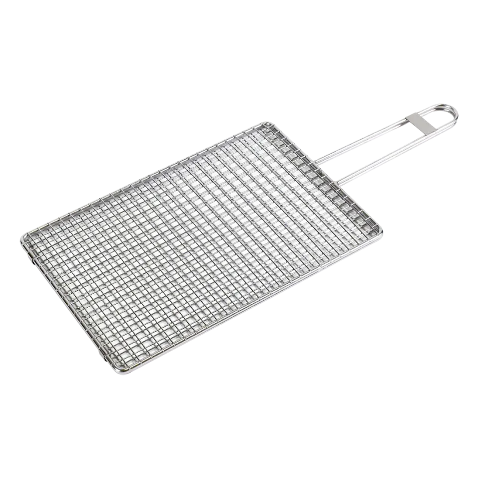 Kasai dobbel grillkurv i rustfritt stål 30 x 20 cm