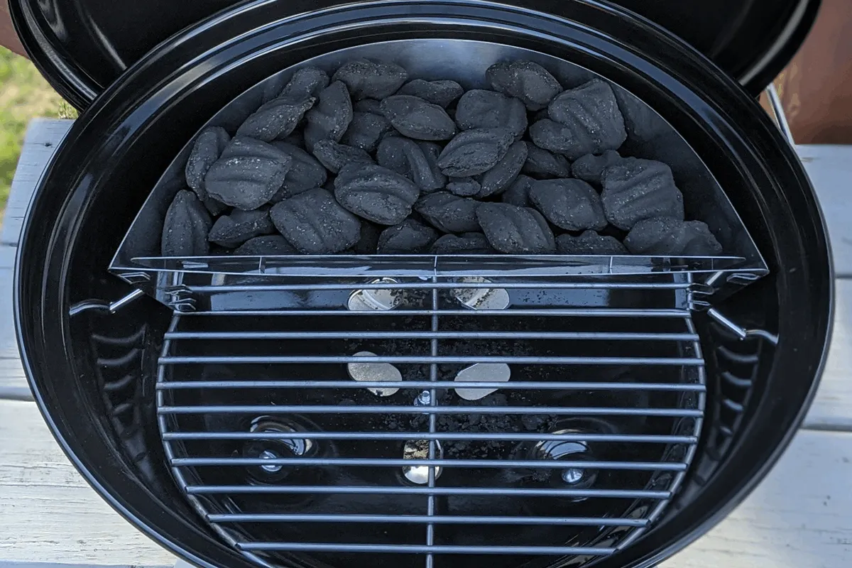 SnS Grills Slow 'N Sear 18 inch kullkurv i rustfritt stål
