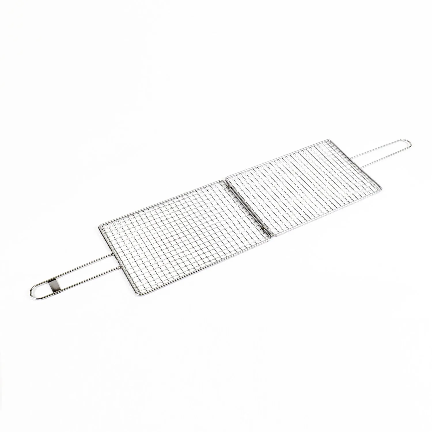 Kasai dobbel grillkurv i rustfritt stål 30 x 20 cm