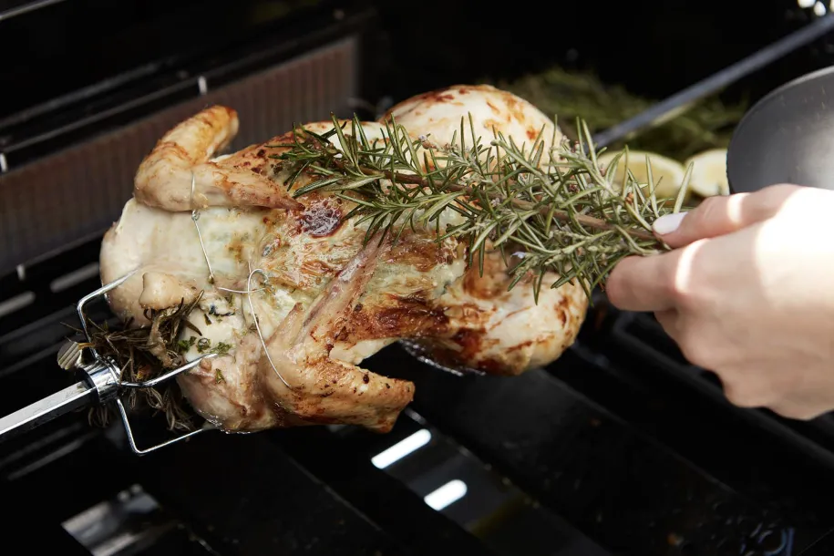 Barbecook grillspydsett til gassgrill med 2 spydgafler