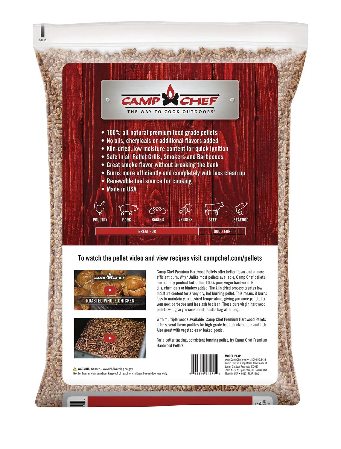 Camp Chef Hardwood Pellets grillpellets Southwest Mesquite 10 kg kraftig røyk