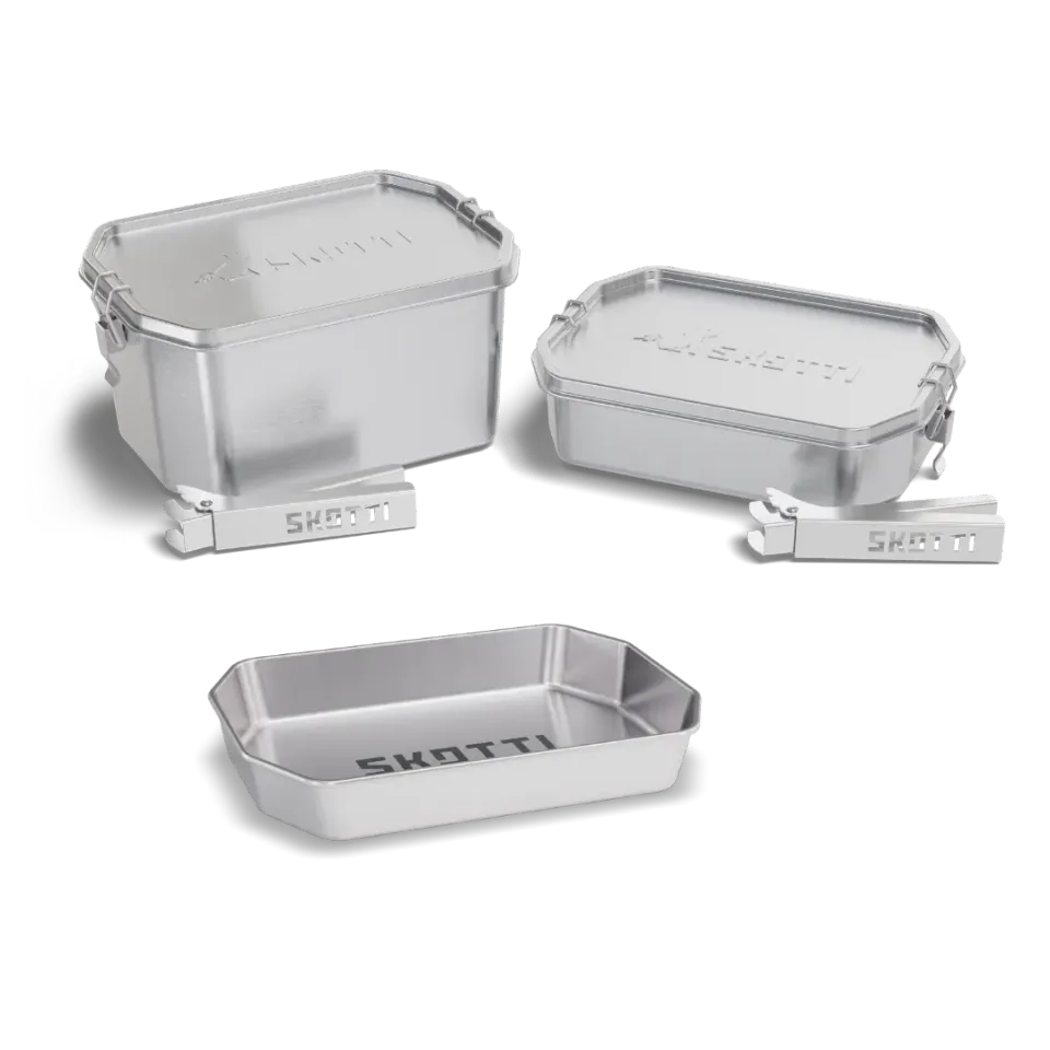 SKOTTI Dining Set campingservise i rustfritt stål