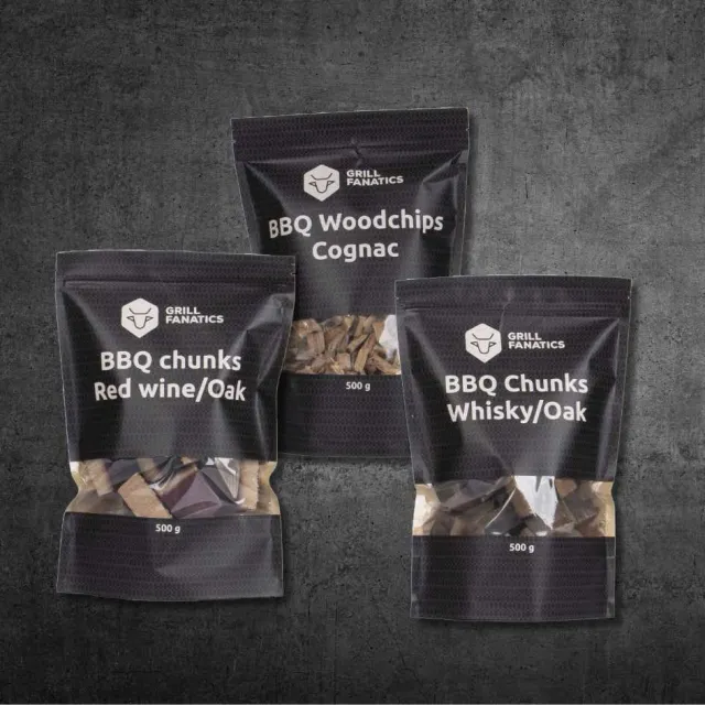 Grill Fanatics BBQ Chunks Vaten selectie chunks 3 smaker