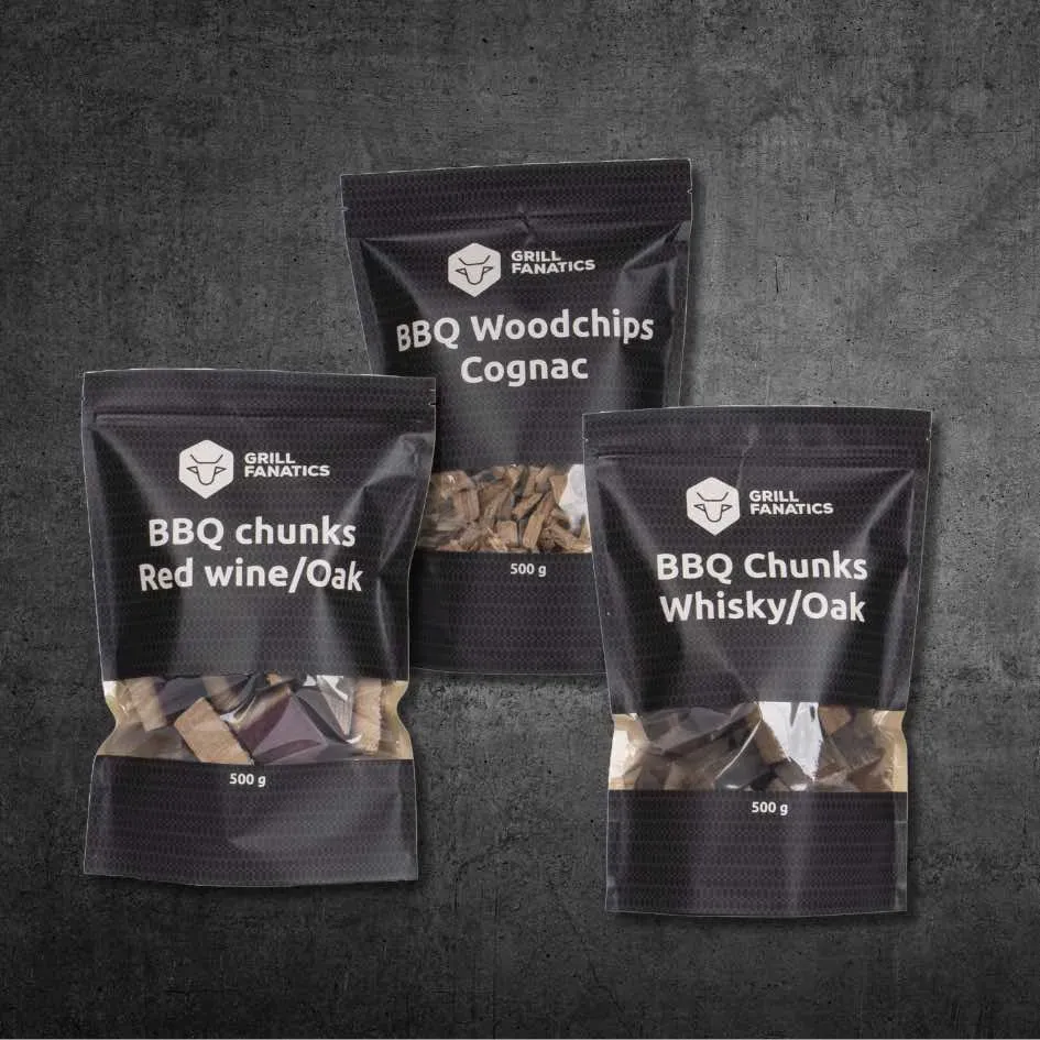 Grill Fanatics BBQ Chunks Vaten selectie chunks 3 smaker