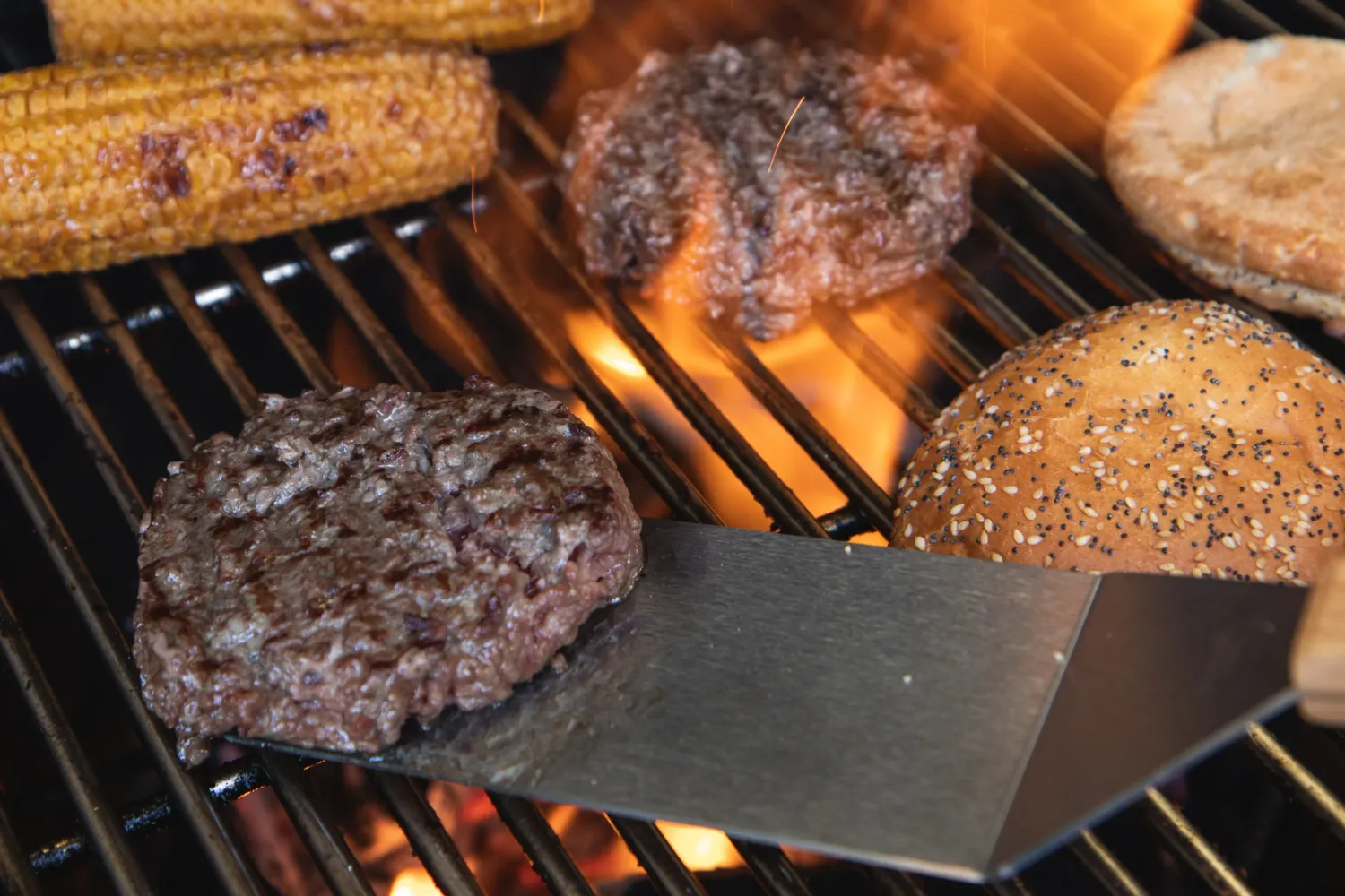 Grill Fanatics Hamburger Flipper grillspade i rustfritt stål